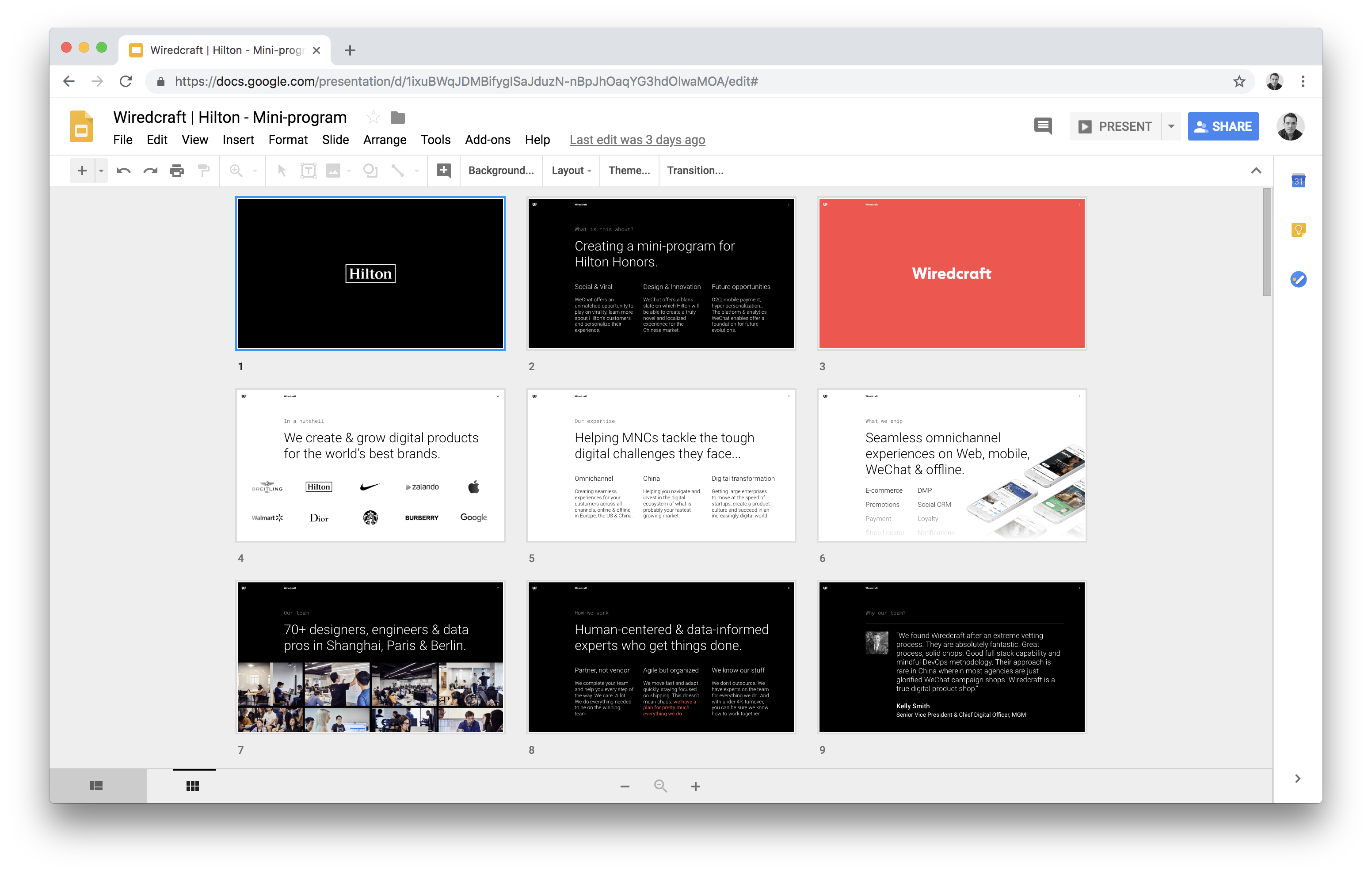 wiredcraft google template